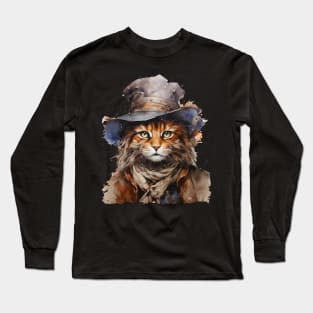 Cowboy Cat Long Sleeve T-Shirt